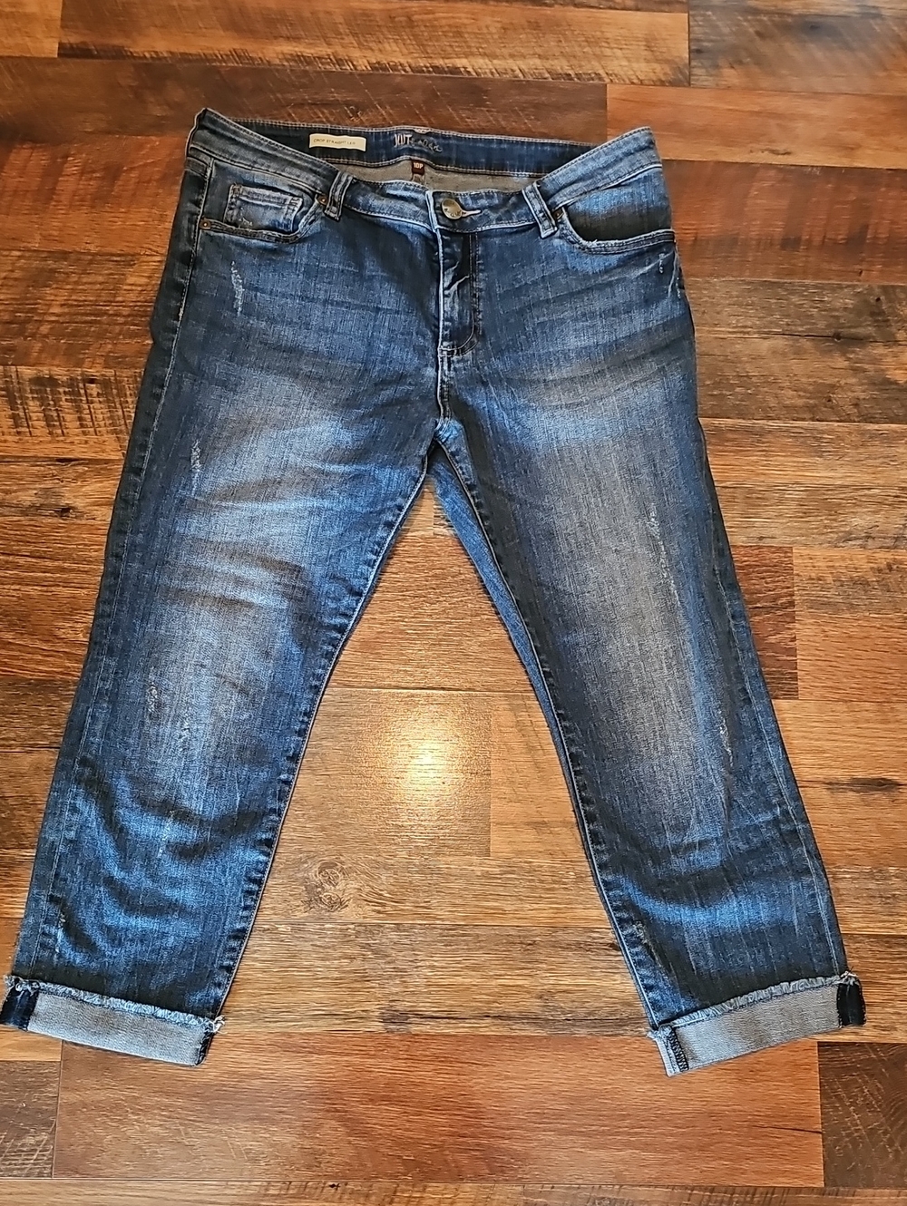 Kut from the Kloth Dark Blue Cropped Denim Jeans